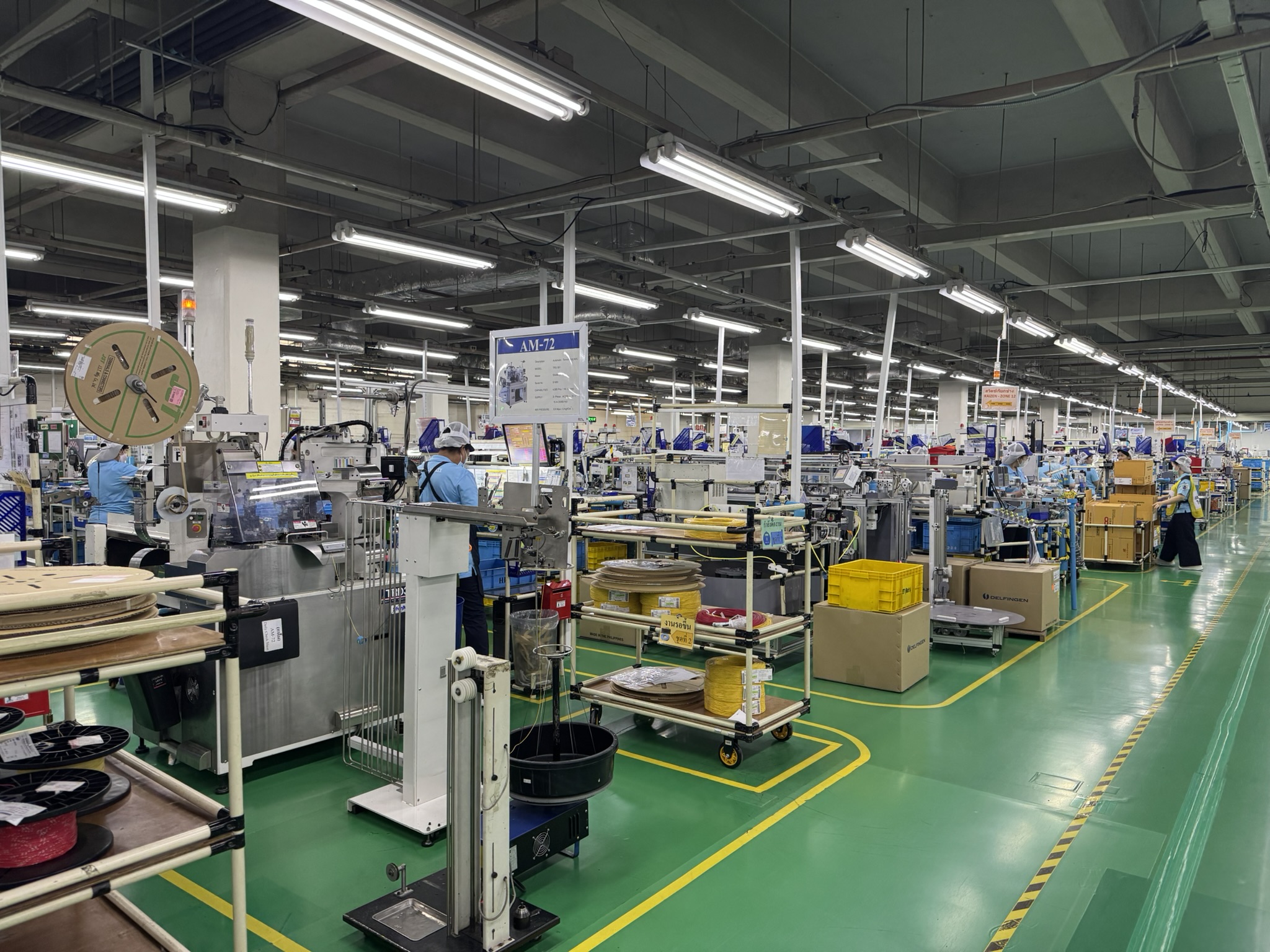 Wire harness production line